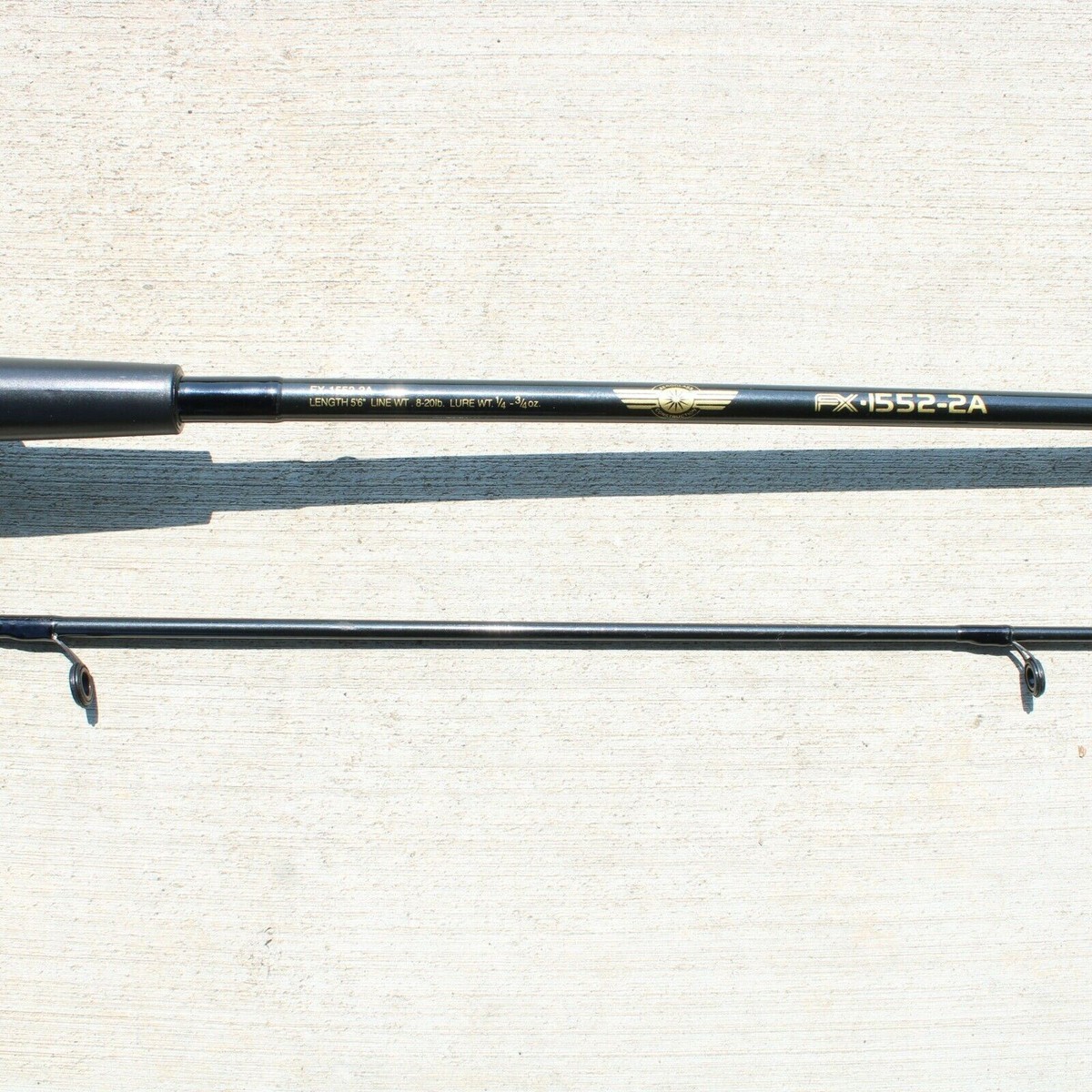 VTG Shimano FX-1552-2A Pistol Grip Bass Fishing Casting Rod 5ft 6in 2pc NOS