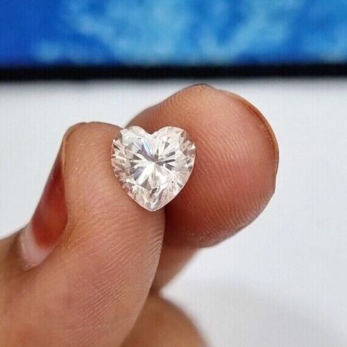 0.50 ct heart lab grown diamond for ring and jewelry, HPHT heart diamond D/VVS1 - Picture 1 of 4
