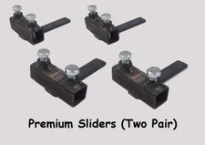 PinDoc Pinball Playfield Rotisserie Sliders (Premium Model) - Two Pair