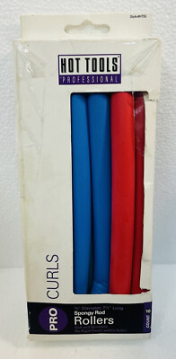 Pro Curlers Hot Tools Professional Spongy Rod Rollers Multi-Colored 11  Rollers