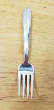 HOLMES  EDWARDS MID CENTURY VINTAGE 1952 ROMANCE SILVERPLATED BABY FORK