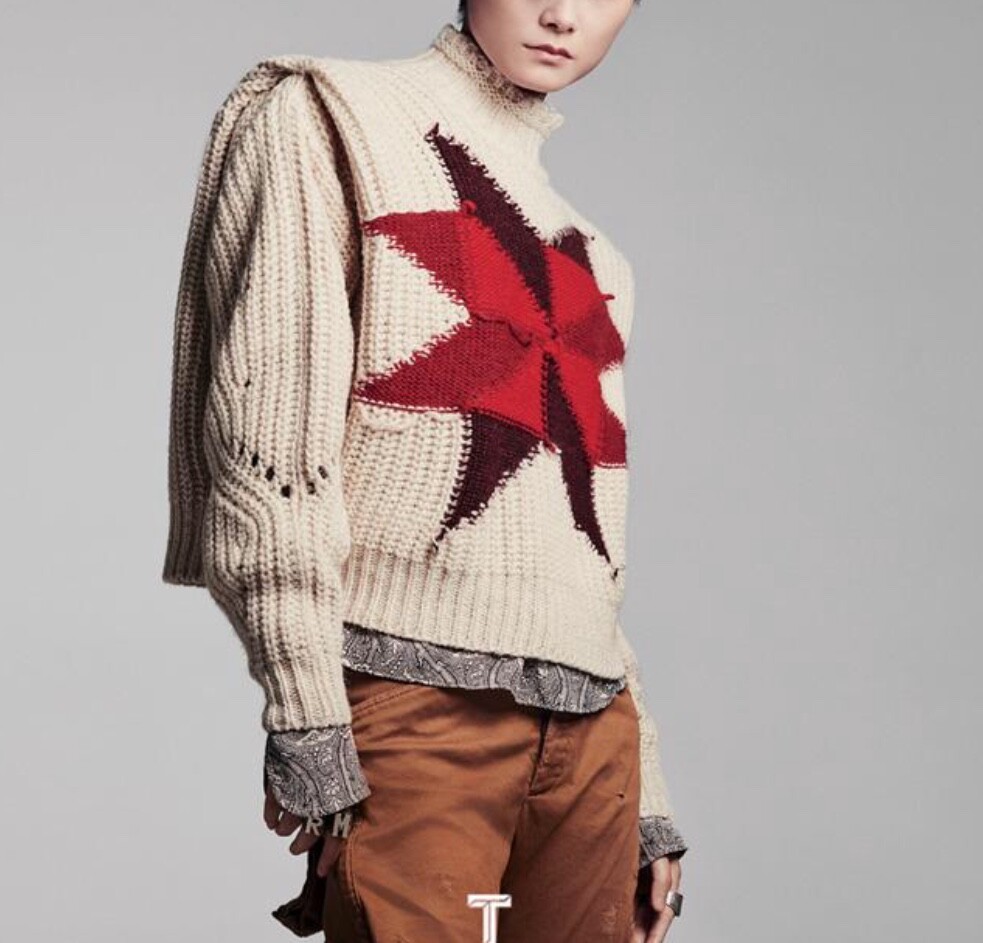 NWT Org.$885 ISABEL MARANT Hadyn patchwork jumper 38FR (Sold Out  Everywhere!) image 2