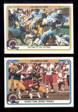 1982 Fleer Action Los Angeles Rams Set WENDEL TYLER JOHN RIGGINS