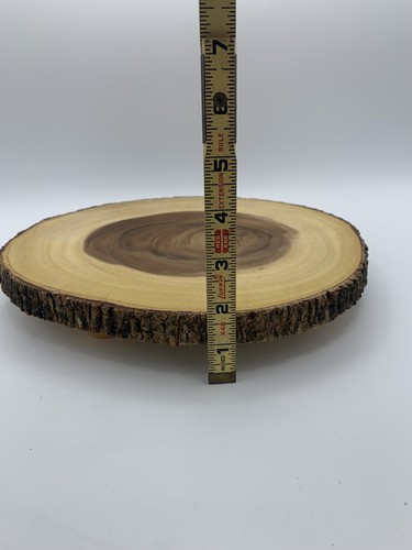 Lipper International Handcrafted Acacia Tree Bark Footed Server Platter, Small - Picture 3 of 9