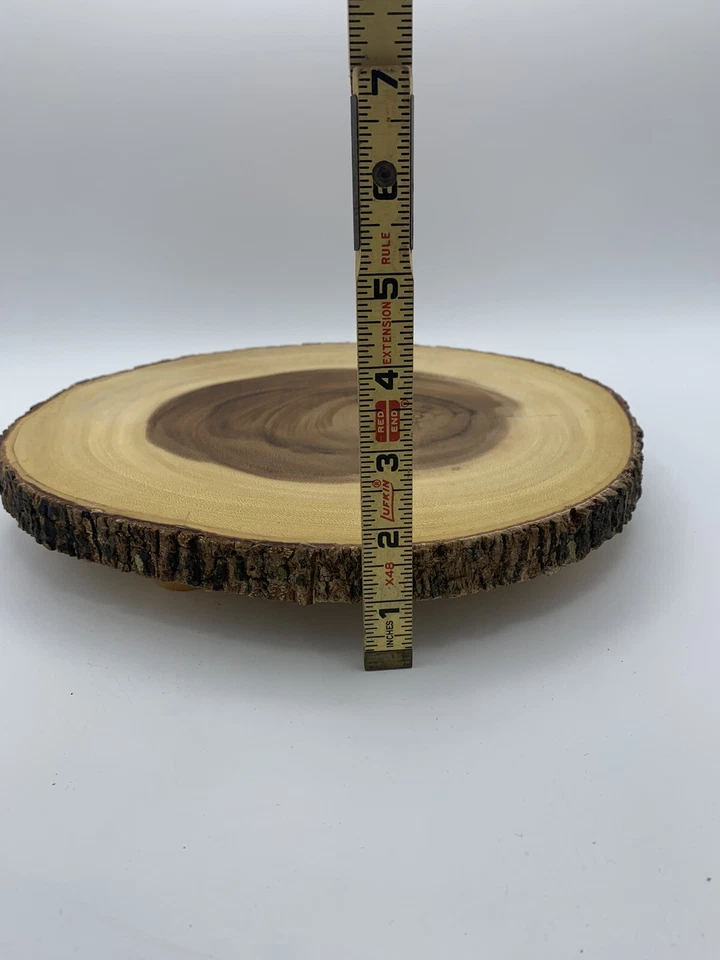 Lipper International Handcrafted Acacia Tree Bark Footed Server Platter, Small - Image 3 of 4