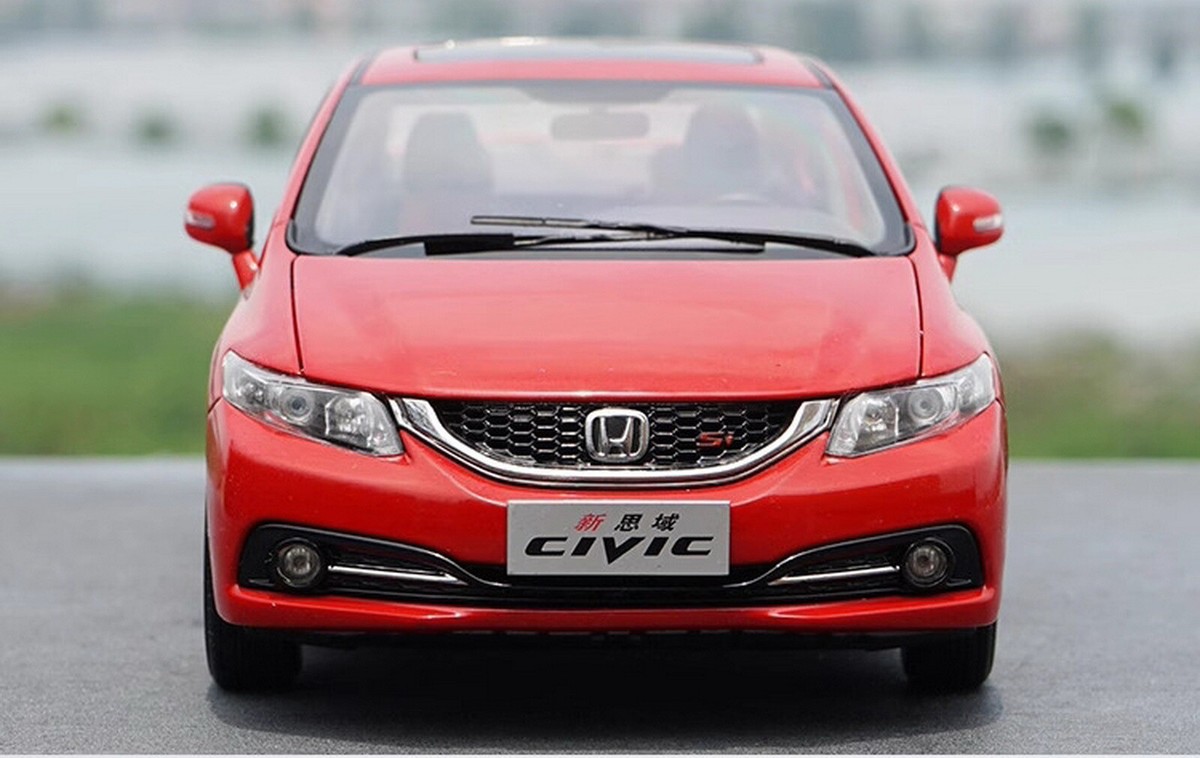 1/18 Scale CIVIC 2012 9th Generation Red Diecast Car Model Toy