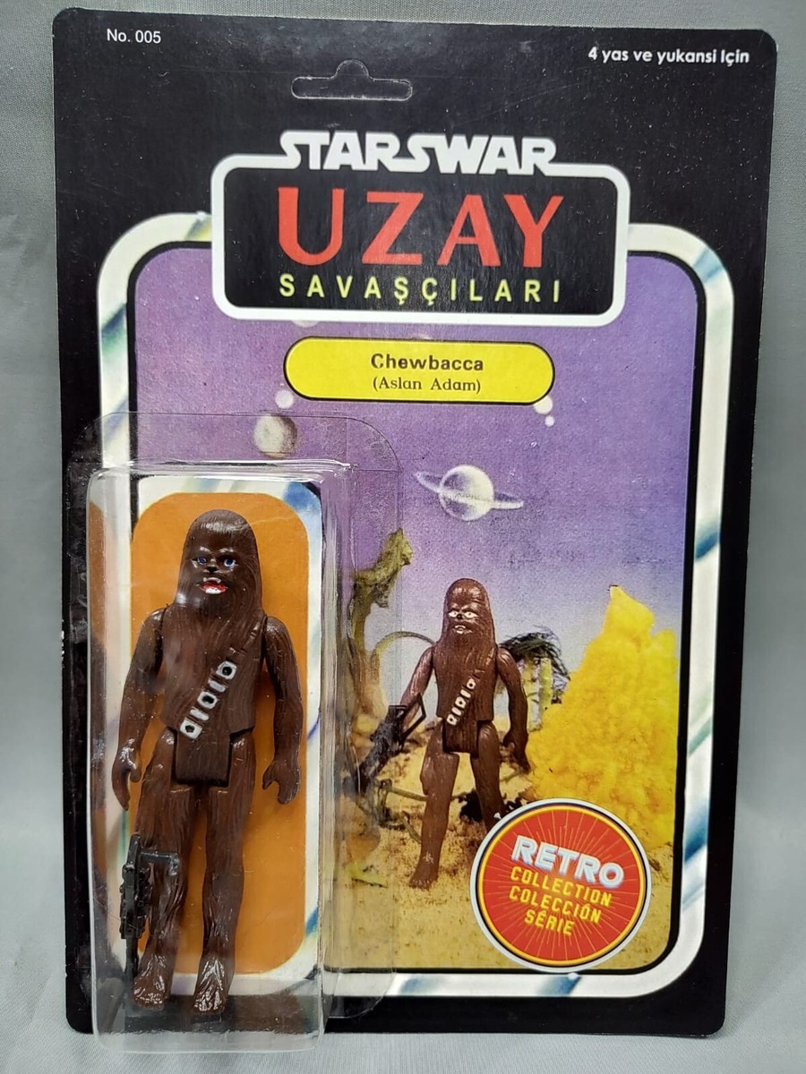 Star Wars Vintage Chewbacca Uzay Reproduction of Turkish Bootleg