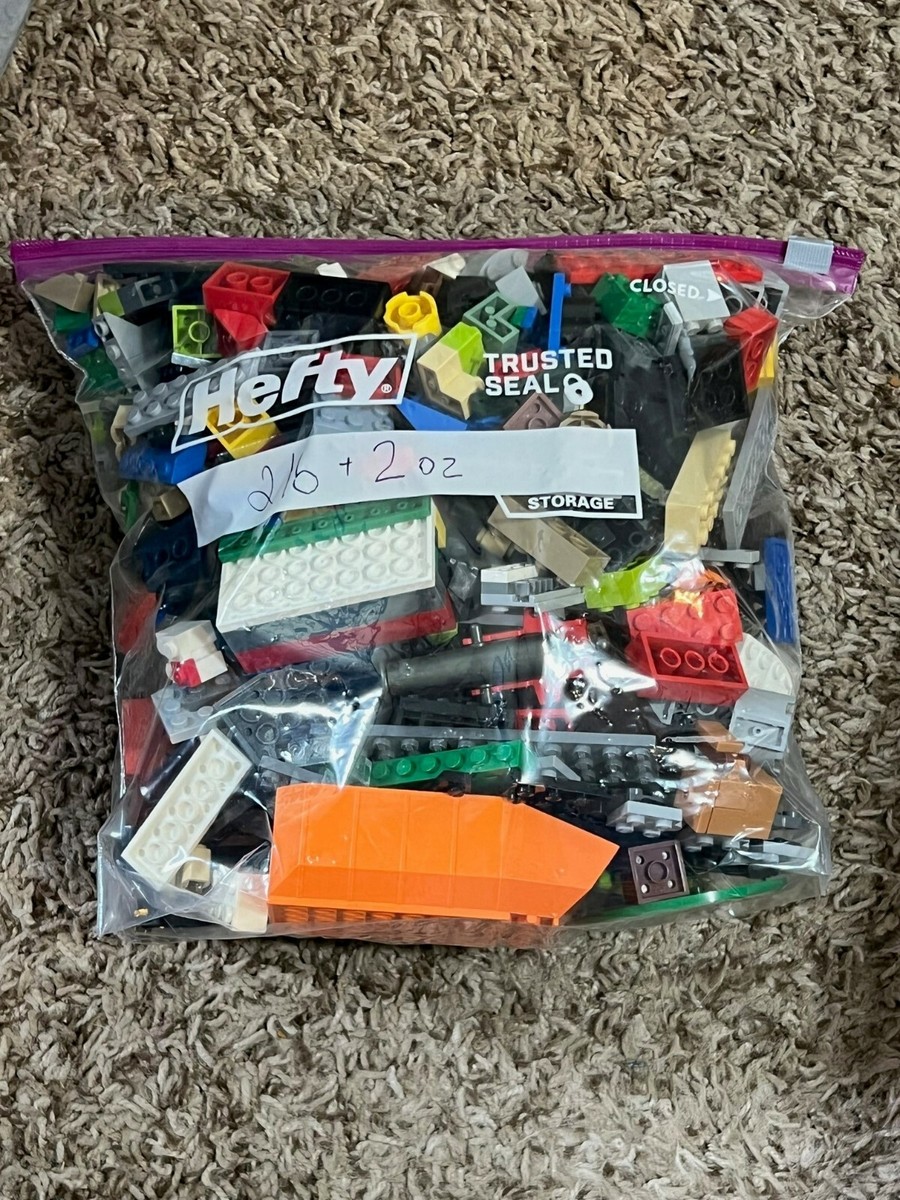LEGO Pounds 2oz Bricks Parts Pieces Bulk Lot in gallon zipper bag