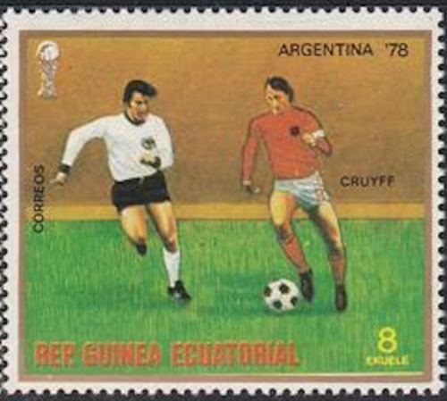 Äquatorialguinea #Mi1156 postfrisch 1977 FIFA Cruyff [77-65 YT117D] - Bild 1 von 1