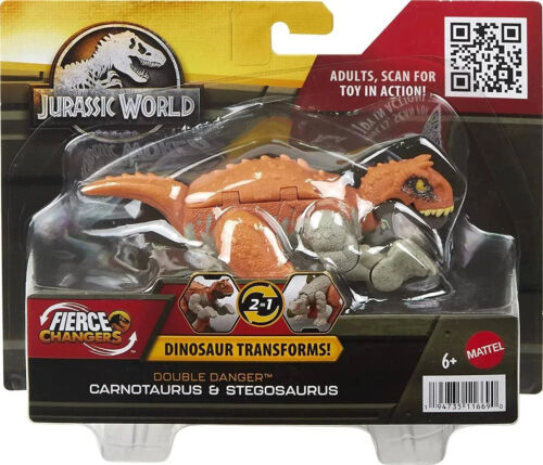 Jurassic World Fierce Changers Double Danger Carnotaurus-Transforming Action Fig