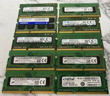 LOT of 10 Mixed 4GB  MEMORY RAM CARD 204 pin DDR3