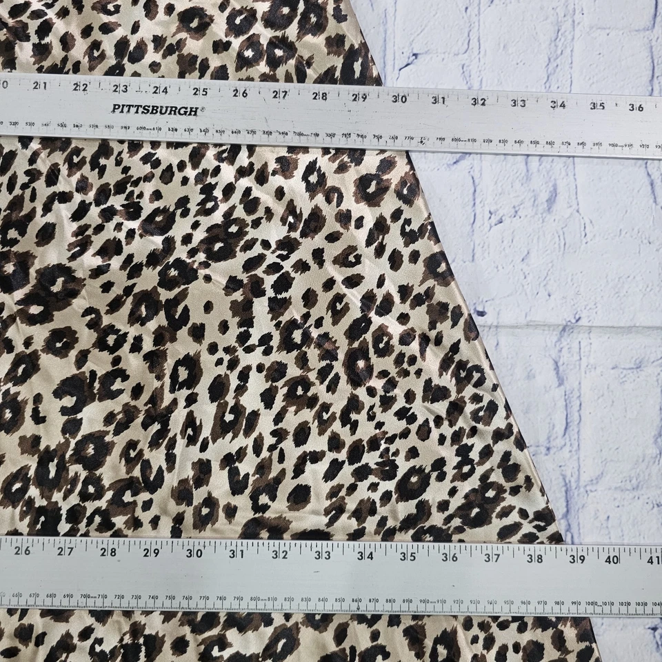 Camisola Amoureuse Feminina TAMANHO 5X Longa Maxi Cetim Chita Acabamento em Renda Tiras Costas - Imagem 3 de 4