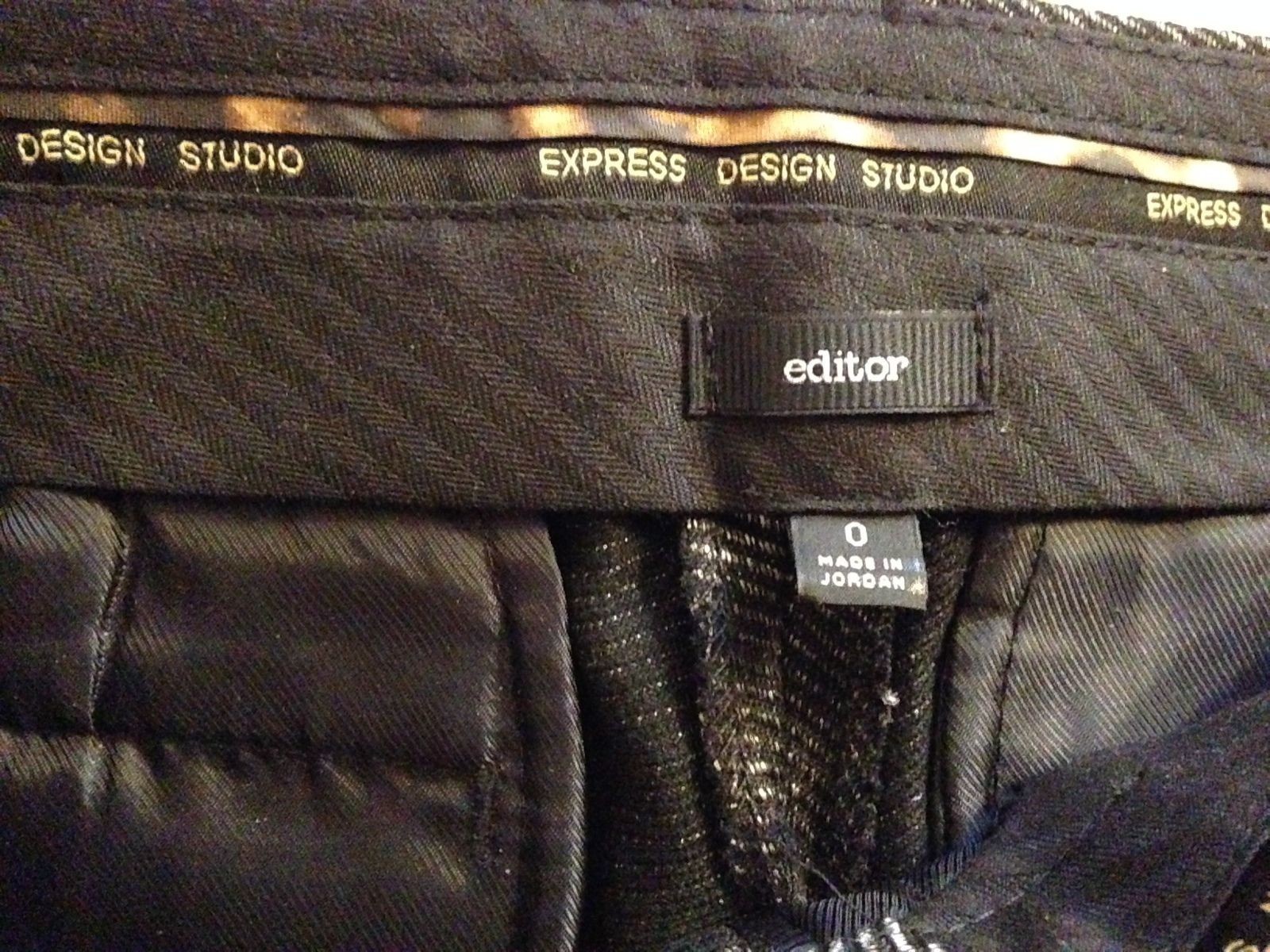 Express Editor Black Silver Diagonal Shimmer Dres… - image 4