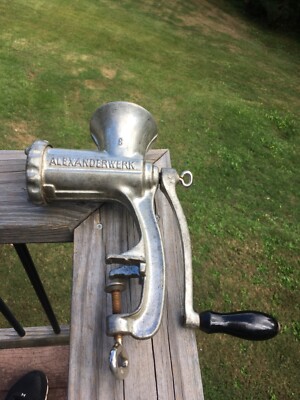 アンティーク Alexanderwerk アレキサンダーバーク　キッチンスケール Antique German kitchen meat grinder iron cast Alexanderwerk # 8 | eBay