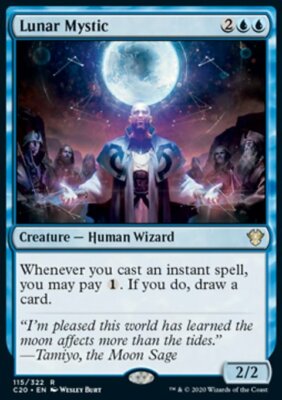 Magic the Gathering MTG Lunar Mystic (115) Commander 2020   LP