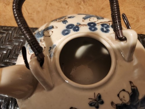 Vintage Estate Sale- Small 6" Nabishima Style Japanese Tea Pot - Unique - Clean - Picture 5 of 10