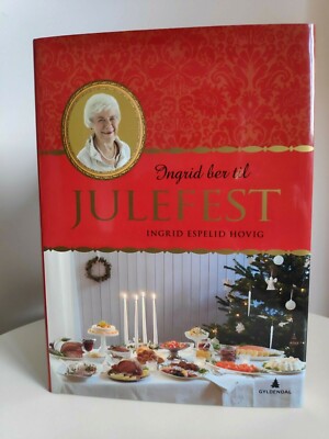 NEW COOK BOOK JULEFEST INGRID BER TIL NORWAY GILDENDAL HARDCOVER