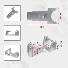 TL-50 Coupler Gooseneck Trailer Lock for Heavy Trailers Livestock Haulers Silver