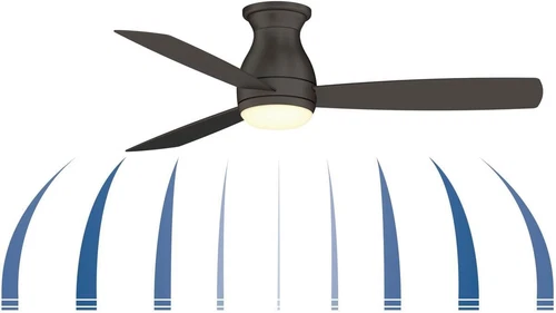 Hugh 52" 3-Speed AC Ceiling Fan with LED Light & Remote - Wet Rated, Matte Greig - Picture 6 of 8