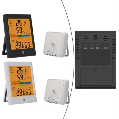 Kabelgebundene Touchscreen Wetterstation Funk Hygrometer und Thermometer