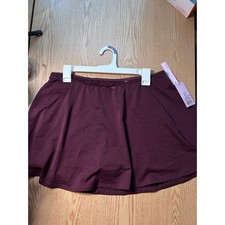New Women s Wild Fable Athletic Stretchy Seamless Skort Light Burgundy size XL
