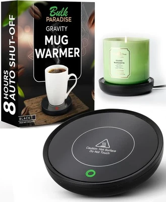 BRANDED Coffee Mug Warmer - Compact Coffee Cup Warmer for Desk with Auto On/Off - Multip