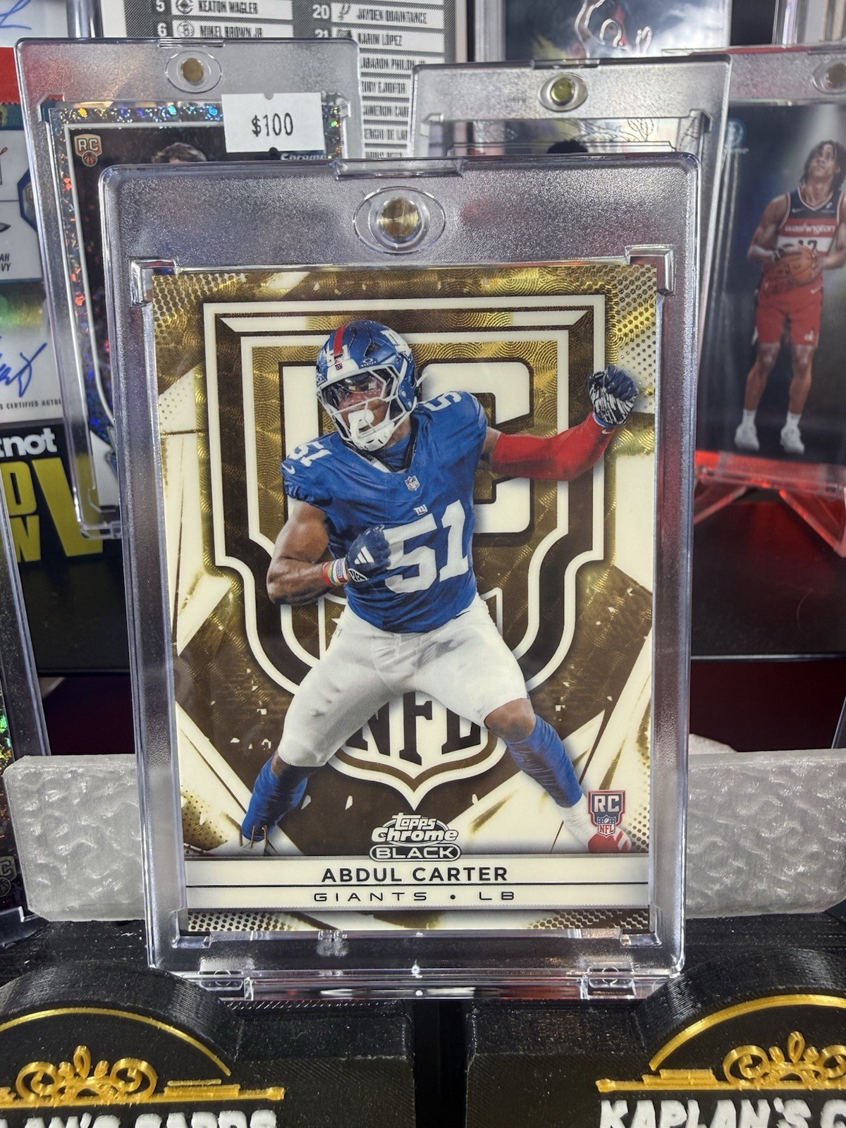 2025 Topps Chrome Black Abdul Carter Superfractor SSP 1/1 Case Hit RC Variation view 4