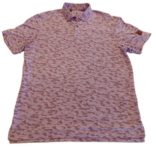 Adidas Golf Go-To Camo Polo Pink Camouflage Men's Medium Performance Shirt
