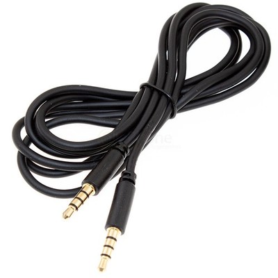 4-pol 1,5m AUX-Audiokabel Stereo 3,5mm für Motorola Moto E4 Plus - Moto E5 Plus