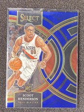 2023-24 Panini Select - Premier Level Scoot Henderson #129 Blue Prizm (RC)
