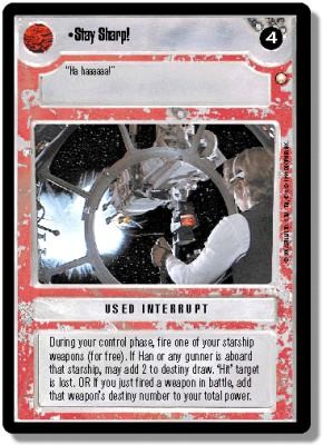 Stay Sharp! Star Wars CCG Decipher Special Edition