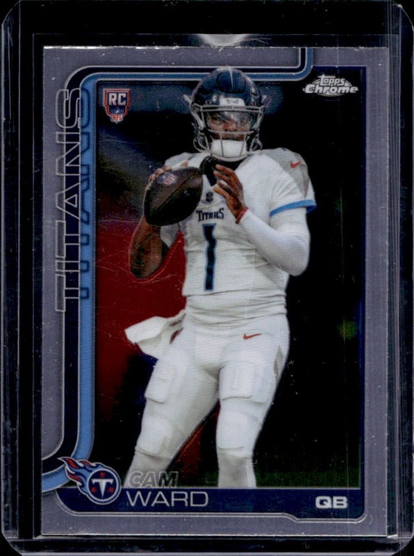 2025 Topps Chrome Cam Ward RC #314 Titans Rookie