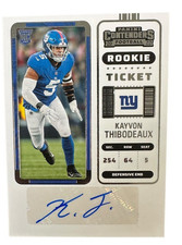 2022 Contenders Kayvon Thibodeaux RC Rookie Ticket Auto #145 Giants