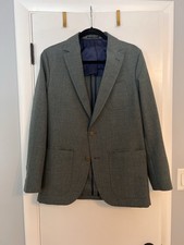 Sid Mashburn Ghost Blazer Meadow Hopsack Gree...
