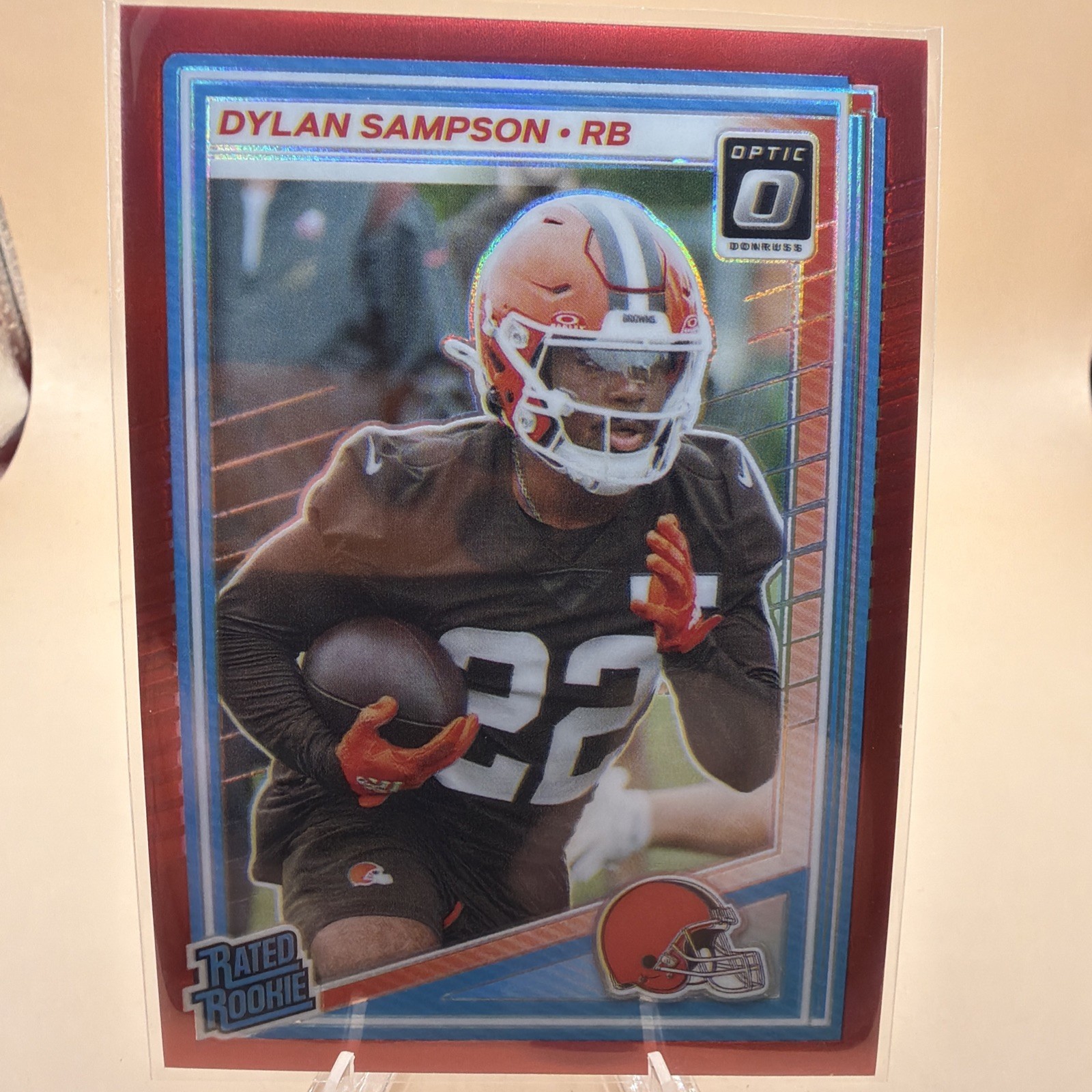2025 Donruss Optic Red Dylan Sampson RC /149 Card #238 Browns Rookie