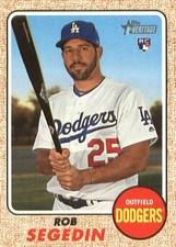 2017 Topps Heritage Baseball Card #538 Rob Segedin RC