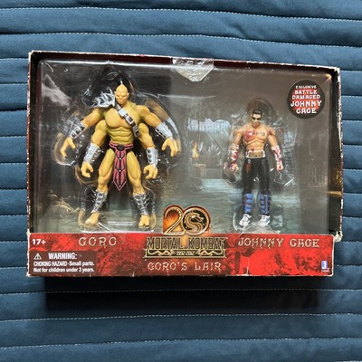 *RARE* MORTAL KOMBAT GORO'S LAIR JOHNNY CAGE 20th Anniversary BATTLE DAMAGE NEW