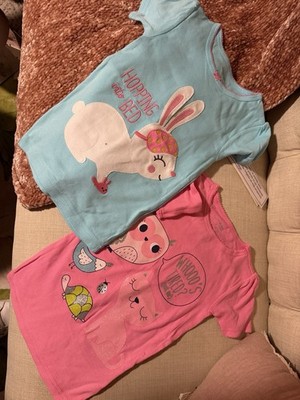Girls' T-Shirt Set 2 Size 4 Brand Simpli Joy By Carters