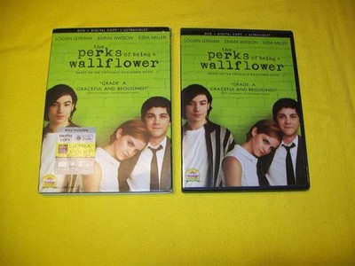 THE PERKS OF BEING A WALLFLOWER DVD WITH SLIPCOVER EMMA WATSON EZRA MILLER