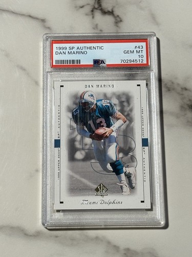Dan Marino 1999 Upper Deck SP Authentic #43 PSA 10 GEM MT HOF Dolphins