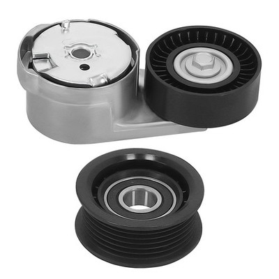 Belt Tensioner Assembly+Drive Belt Idler Pulley for Caravan  Dodge 39282 38082