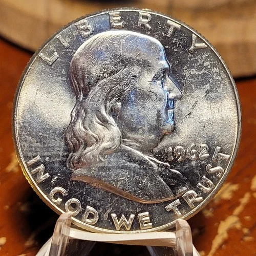 Choice Unc 1962 P Franklin Half Dollar Gem BU