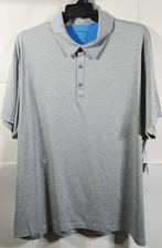 Birdie Bound Polo Shirt Mens 3XL Golf Performance Stretch Short Sleeve Gray NEW
