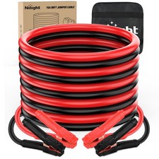 Heavy Duty 1 Gauge 30ft Car Battery Jumper Cables - 900a Booster Cable Kit For T