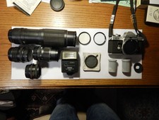 PENTAX KX SLR 35mm Film Camera accepts drive  4 lenses, flash  filters