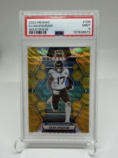 2024 Mosaic Evan Engram Gold Wave Jersey match /17