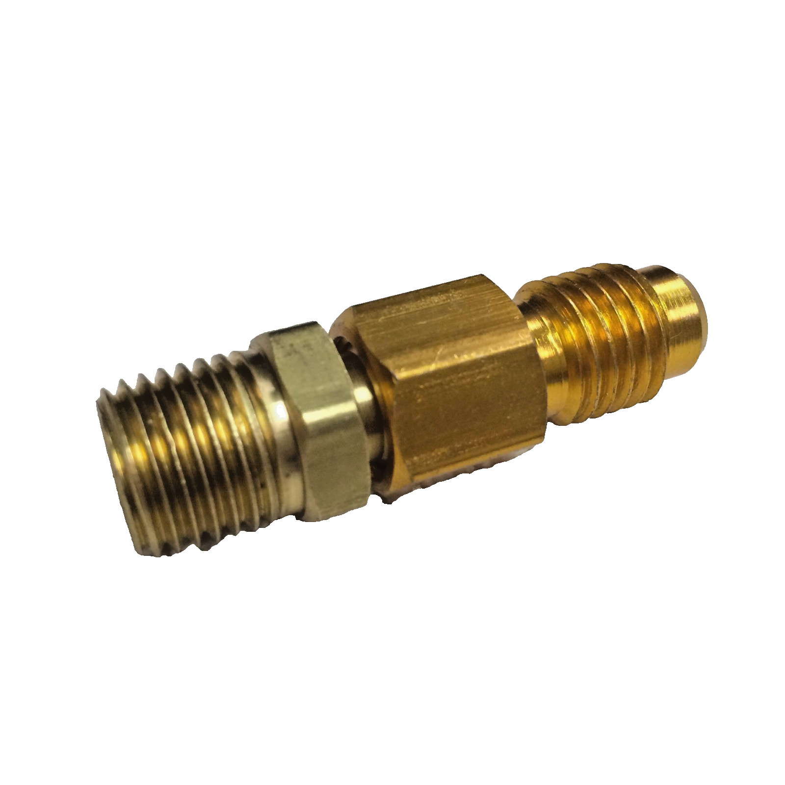 Refrigeration Adapter, 1/4" N.P.T. W30-2 x 1/2 ACME (R134A) Male Less Valve Core