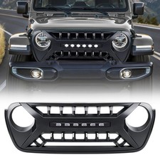 Front Armor Style Grille Grill W Off-road Lights For 18-23 Jeep Wrangler Jl Jt Front Armor Style Grille Grill W Off-road Lights For 18-23 Jeep Wrangler Jl Jt