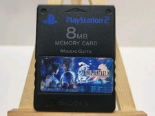 PlayStation 2 PS2 OEM Memory Card Black Final Fantasy X Stickers Tested Jpn Rgn