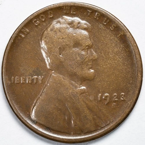 1923-S Lincoln Wheat Penny Cent Fine (F)
